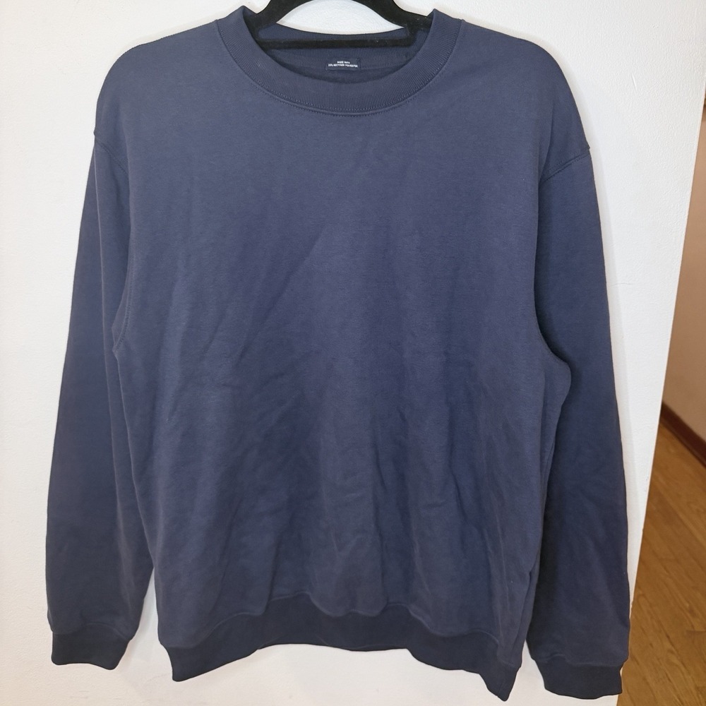 GAP Adult M VintageSoft Fleece Crewneck Sweatshirt Tapestry Navy Blue Unisex